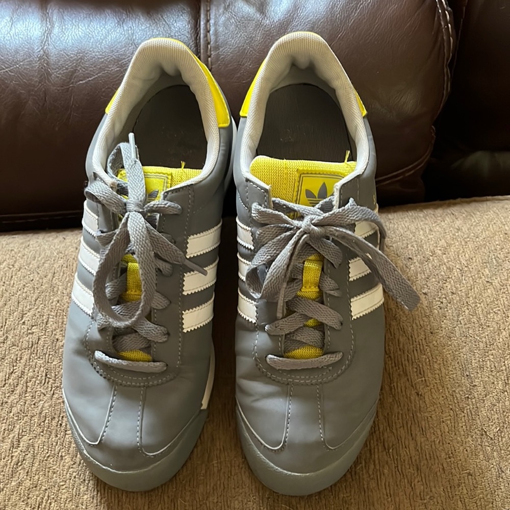 ADIDAS Gray/Yellow Original SAMOA Shoes 6M